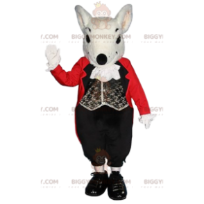 BIGGYMONKEY™ Little Gray Rat Mascot Costume with Valet Suit –