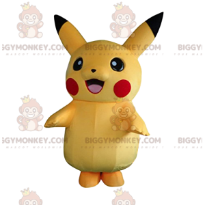 Traje de mascote BIGGYMONKEY™ de Pikachu, o famoso personagem