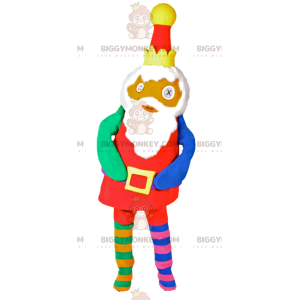Kleurrijk en origineel Santa BIGGYMONKEY™ mascottekostuum -