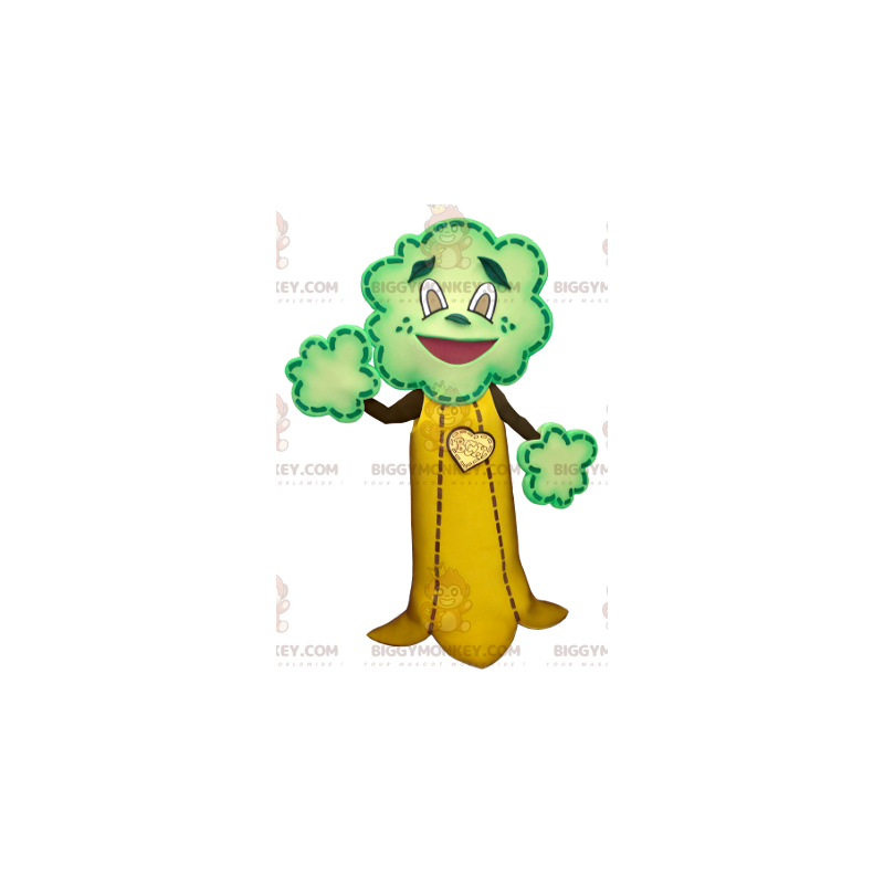 Kostým obřího hnědožlutého maskota zeleného stromu BIGGYMONKEY™