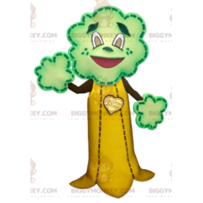 Kostým obřího hnědožlutého maskota zeleného stromu BIGGYMONKEY™