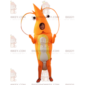 Traje de mascote BIGGYMONKEY™ Lagosta gigante e antenas grandes