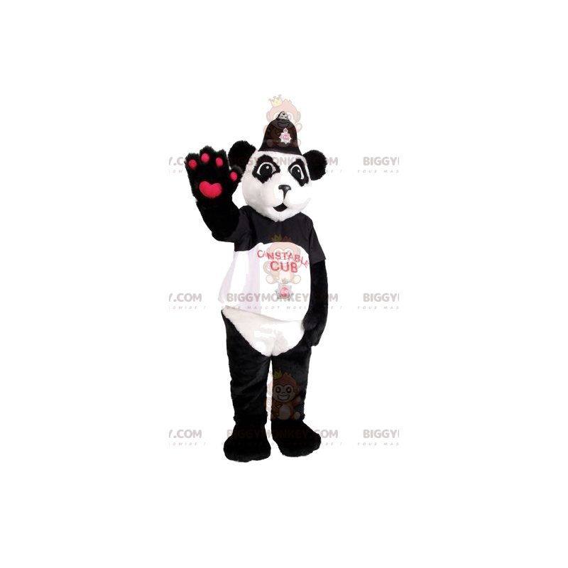 BIGGYMONKEY™ Panda-mascottekostuum met Kepi - Biggymonkey.com