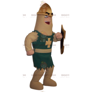 Costume de mascotte BIGGYMONKEY™ de chevalier avec son bouclier