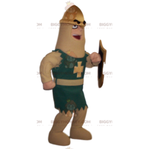 Costume de mascotte BIGGYMONKEY™ de chevalier avec son bouclier