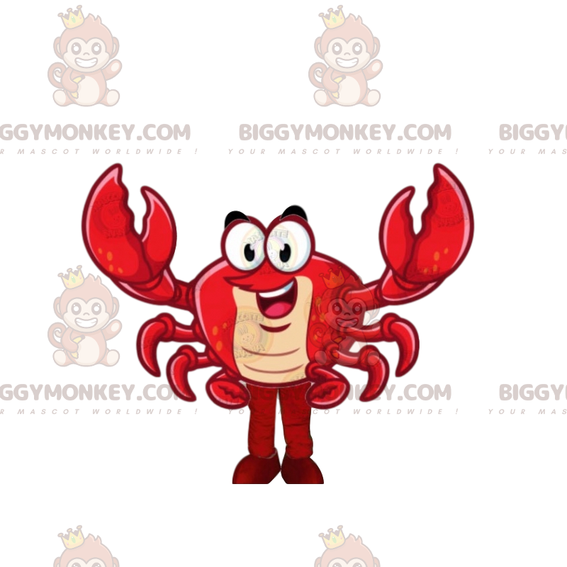 Very Funny Red Crab BIGGYMONKEY™ Mascot Costume –