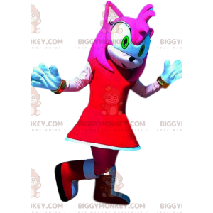 BIGGYMONKEY™ maskotdräkt Amy Rose, Bride of Sonic, Segas