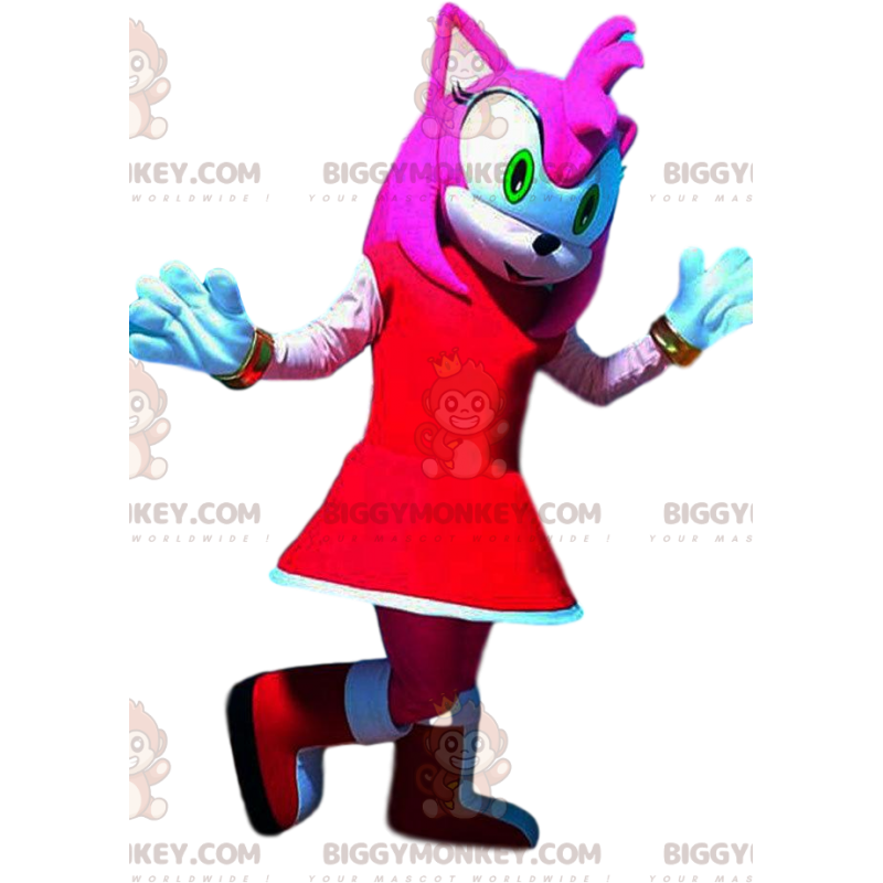 BIGGYMONKEY™ maskotkostume Amy Rose, Bride of Sonic, Sega's