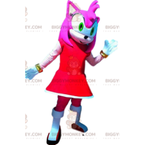 BIGGYMONKEY™ maskotdräkt Amy Rose, Bride of Sonic, Segas