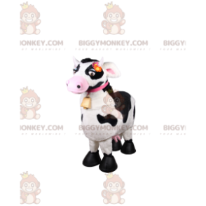 Costume de mascotte BIGGYMONKEY™ de petite vache coquette avec