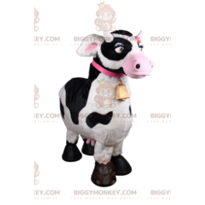 BIGGYMONKEY™ Simpatico costume da mascotte con campana di mucca
