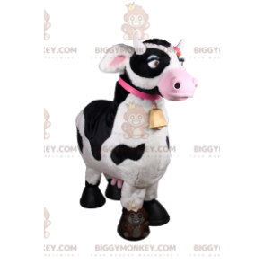 Costume de mascotte BIGGYMONKEY™ de petite vache coquette avec