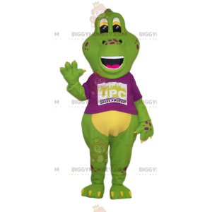 Costume da mascotte Big Green Lizard BIGGYMONKEY™ con jersey
