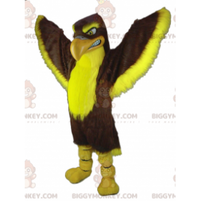 Giant Brown and Yellow Eagle Vulture BIGGYMONKEY™ maskottiasu -
