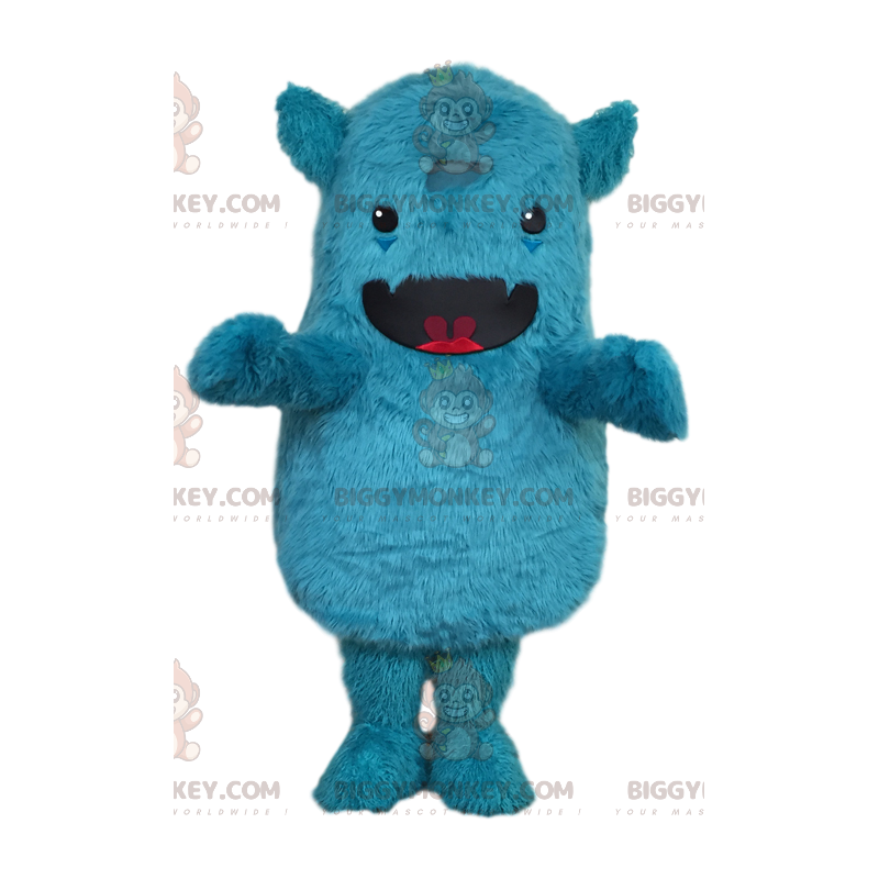 Costume de mascotte BIGGYMONKEY™ de petit monstre bleu