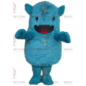 Costume de mascotte BIGGYMONKEY™ de petit monstre bleu