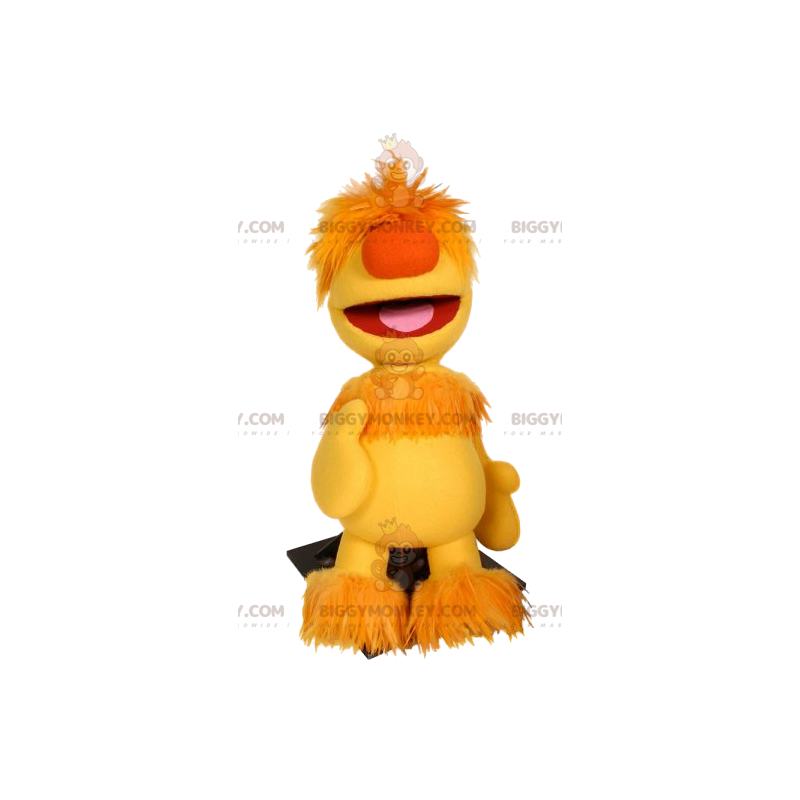 BIGGYMONKEY™ Yellow Man Mascot Costume With Fun Hairstyle –