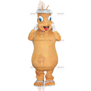 Costume de mascotte BIGGYMONKEY™ d'insecte beige adorable -