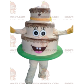 Kostým maskota BIGGYMONKEY™ 3patrový krémový dort –