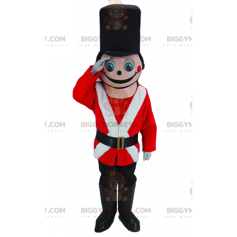 BIGGYMONKEY™ Mascot Costume Pink Soldier Dressed in Red White