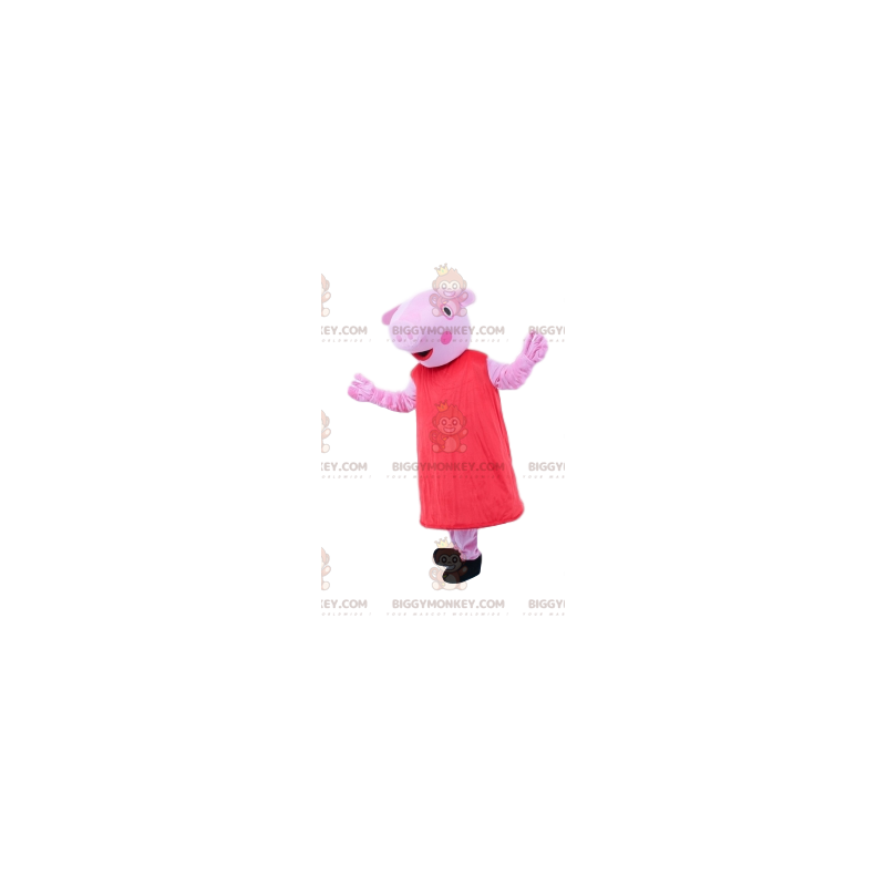 Costume de mascotte BIGGYMONKEY™ de créature rose étrange avec