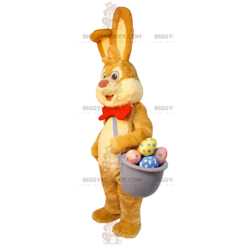 Disfraz de mascota de conejito de Pascua BIGGYMONKEY™ con cesta