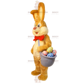 BIGGYMONKEY™ Easter Bunny Mascot Costume with Basket of