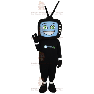 Traje de mascote de homem BIGGYMONKEY™ com cabeça em forma de