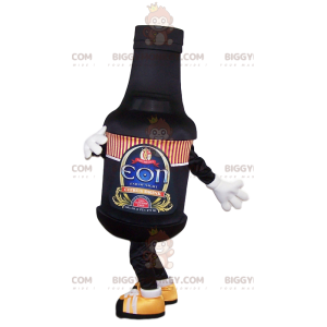 Costume da mascotte BIGGYMONKEY™ per bottiglia di birra nera