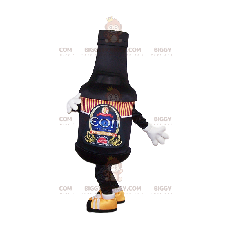 Black Beer Bottle BIGGYMONKEY™ Mascot Costume – Biggymonkey.com