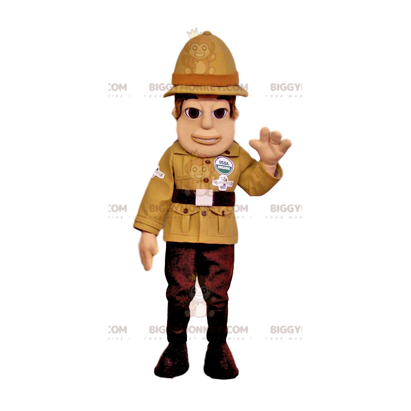 BIGGYMONKEY™ Mascot Costume of Sheriff i officiell gul och brun