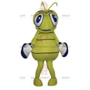 BIGGYMONKEY™ Mascot Costume Yellow Wasp With Big Blue Eyes -