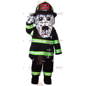 Costume de mascotte BIGGYMONKEY™ de dalmatien en tenue de