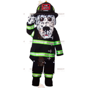 Costume de mascotte BIGGYMONKEY™ de dalmatien en tenue de