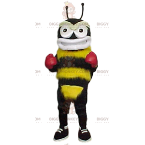 BIGGYMONKEY™ Mascot Costume Yellow & Black Bumblebee With