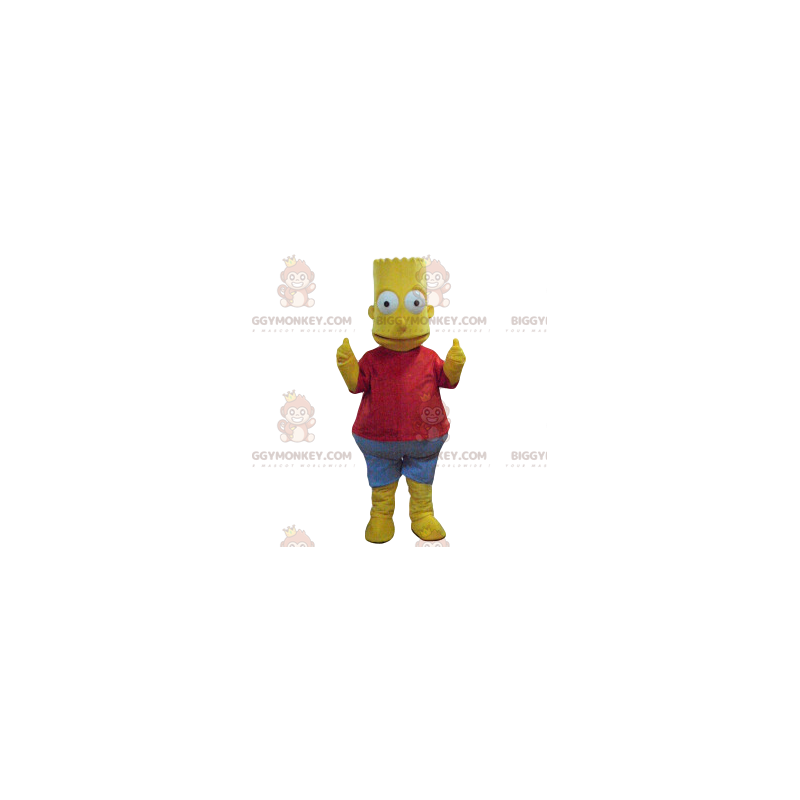 Costume de mascotte BIGGYMONKEY™ de Bart, personnage de la