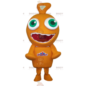 Funny Little Orange Monster BIGGYMONKEY™ Mascot Costume –