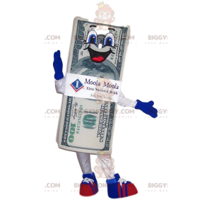 Super entusiastisk $100 Bill BIGGYMONKEY™-maskot -
