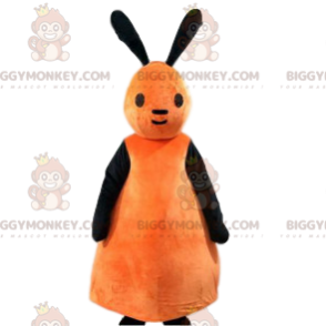 Little Peach en Black Bunny BIGGYMONKEY™ mascottekostuum -