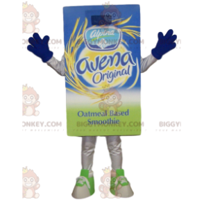 Costume de mascotte BIGGYMONKEY™ de bouteille verte et bleue -