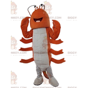 Costume de mascotte BIGGYMONKEY™ de homard joyeux et fabuleux -