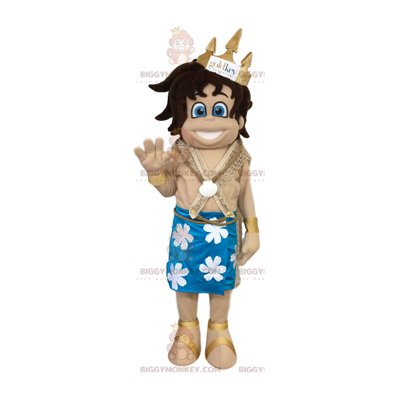 Kostým maskota havajského prince BIGGYMONKEY™ v tradičních