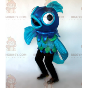 Giant Blue and Green Fish BIGGYMONKEY™ Mascot Costume –