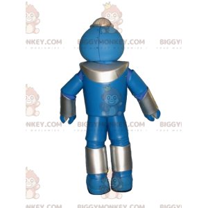 Costume de mascotte BIGGYMONKEY™ de robot bleu très joyeux -