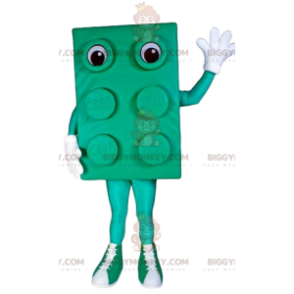 Costume de mascotte BIGGYMONKEY™ de Bloc vert avec de grands