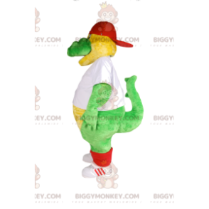 Costume de mascotte BIGGYMONKEY™ de Dinosaure vert avec un