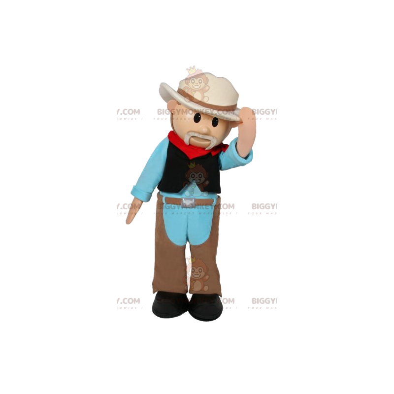 Boerencowboy-outfit BIGGYMONKEY™ mascottekostuum -