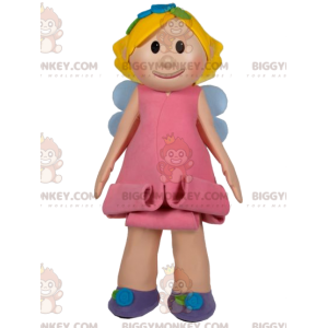 Disfraz de mascota Little Fairy BIGGYMONKEY™ sonriente con
