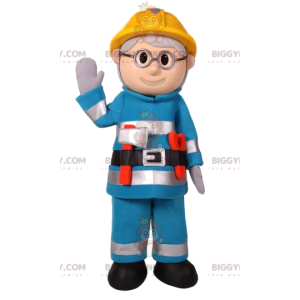 Costume da mascotte BIGGYMONKEY™ da uomo di costruzione in