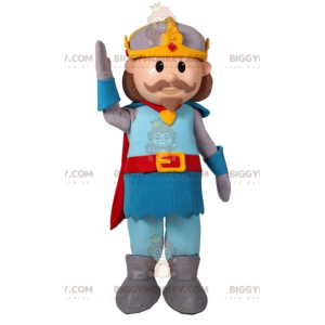 Prins BIGGYMONKEY™ mascottekostuum met prachtige kroon -